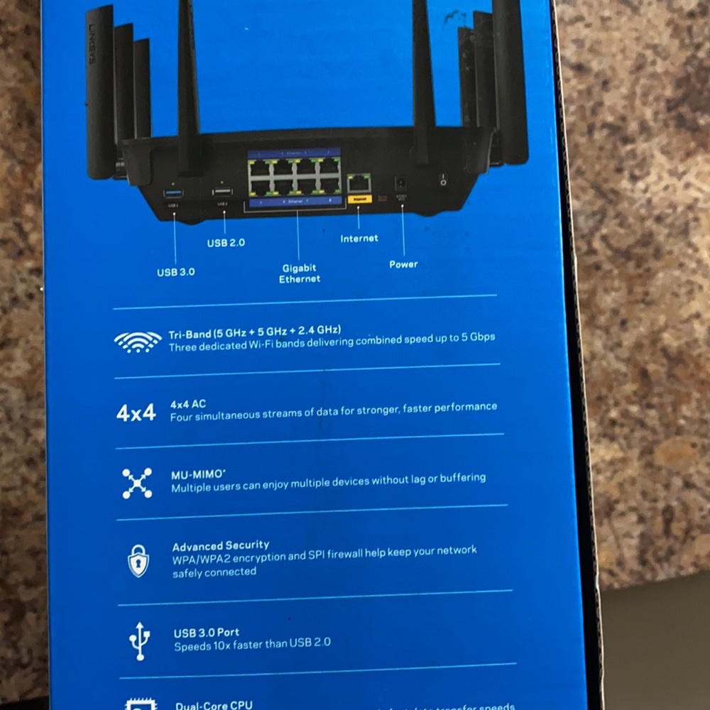 LINKSYS Max-Stream with MU-MIMO Technology Router - Picture 5 of 11